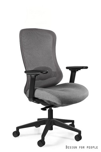 Fotel biurowy Adapta szary bez zagłówka 