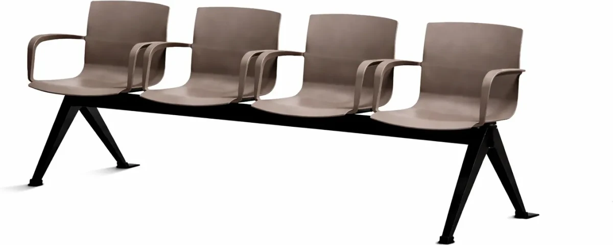 i-bgroup-lawka-do-poczekalni-manila-4-siedziska-z-tworzywa-szary.webp