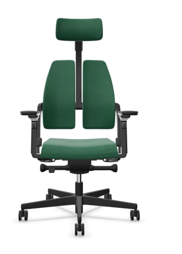 Krzesło obrotowe Xilium Duo-Back Czarny GS A 150 kg Nowy Styl